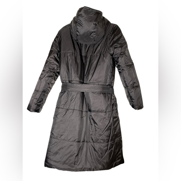 G by Giuliana Reversible Women’s Trench Coat Silver Black Size Small  NWOT - Picture 5 of 5